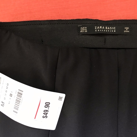 NWT ZARA FRILLY CREPE TROUSERS - Picture 3 of 4